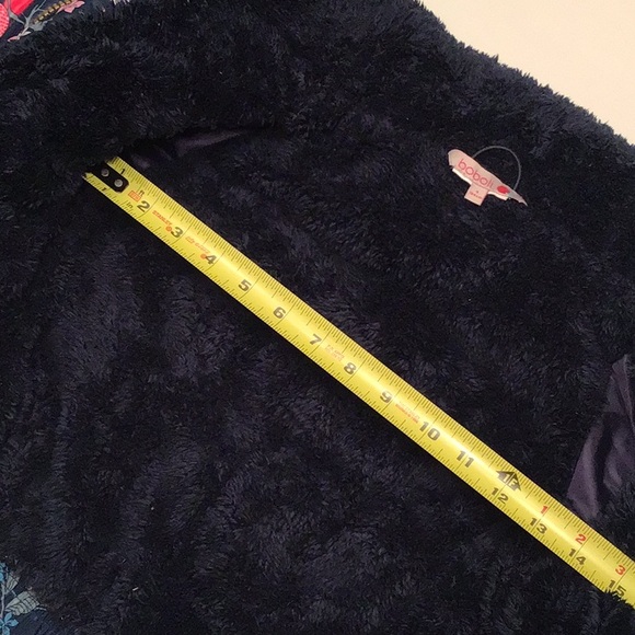 Boboli Spain Bright Floral Print Puffer Jacket Vibrant Colorful Fleece … - Picture 13 of 13